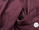 CRÊPE ENVERS SATIN BORDEAUX FONCÉ - My Little Coupon - tissu - coudre