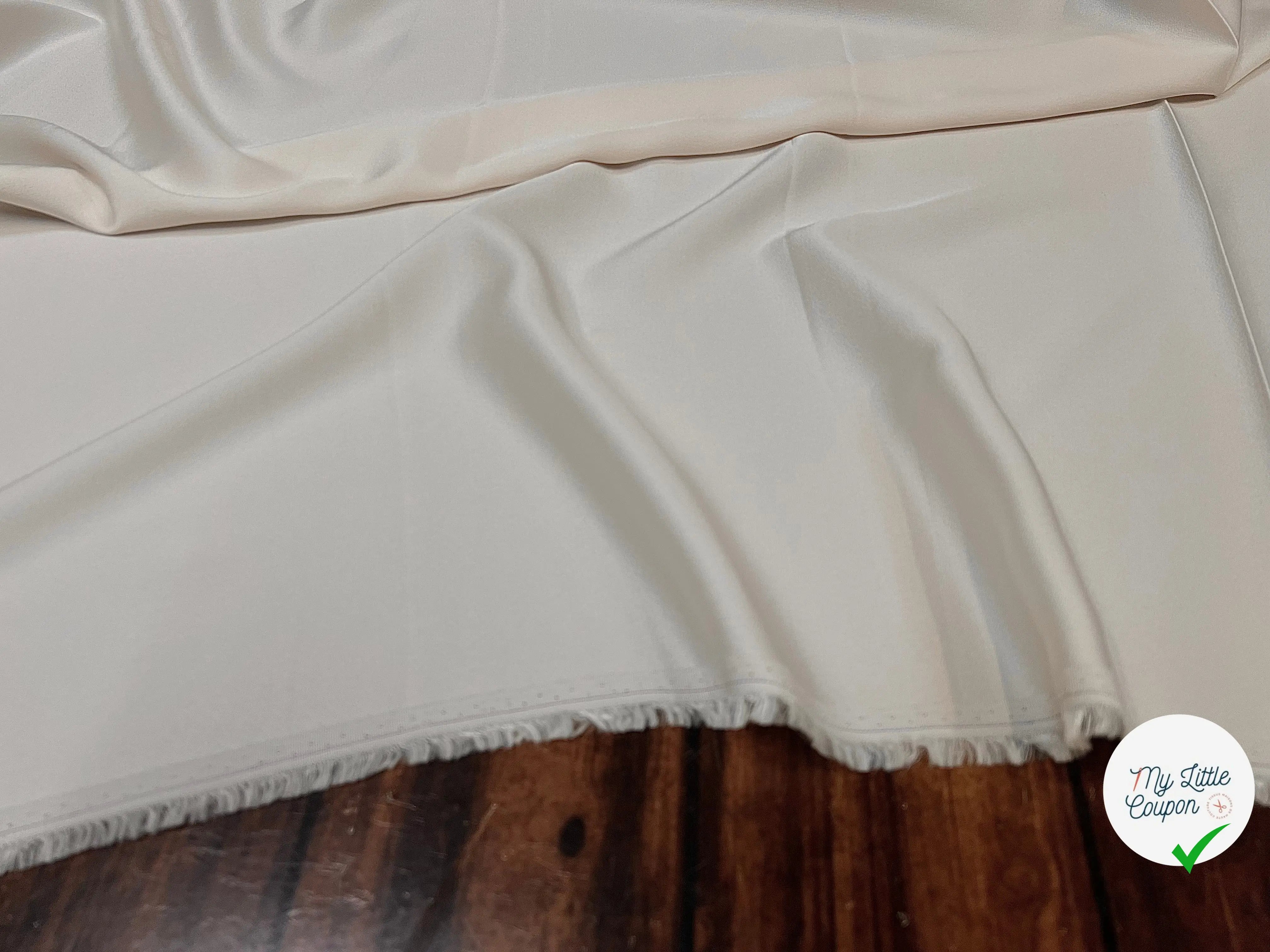 CRÊPE ENVERS SATIN ECRU - My Little Coupon