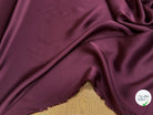 CREPE ENVERS SATIN FVISCOSE LUIDE BORDEAUX - My Little Coupon
