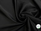CREPE ENVERS SATIN LOURD FROIDE ACETATE VISCOSE NOIR  STRETCH - My Little Coupon