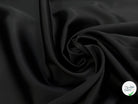 CREPE ENVERS SATIN LOURD FROIDE ACETATE VISCOSE NOIR  STRETCH - My Little Coupon