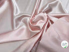 CREPE ENVERS SATIN LOURD ROSE PALE STRETCH - My Little Coupon