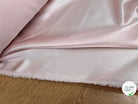 CREPE ENVERS SATIN LOURD ROSE PALE STRETCH - My Little Coupon