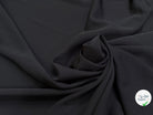 CRÊPE ENVERS SATIN MAT LOURD NOIR AU TOMBÉ CHIC - My Little Coupon