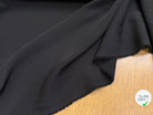 CRÊPE ENVERS SATIN MAT LOURD NOIR AU TOMBÉ CHIC - My Little Coupon