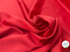 CREPE ENVERS SATIN MAT ROUGE ORANGE QUALITÉ HAUTE COUTURE - My Little Coupon
