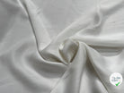 CREPE ENVERS SATIN TEXTURÉ SHANTUNG 100% VISCOSE BLANC BEAU TOMBÉ - My Little Coupon