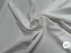 CREPE ENVERS SATIN TEXTURÉ SHANTUNG 100% VISCOSE BLANC BEAU TOMBÉ - My Little Coupon
