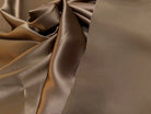 CREPE ENVERS SATIN VISCOSE BEAU TOMBÉ MARRON GLACÉ - My Little Coupon