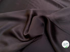 CREPE ENVERS SATIN VISCOSE BEAU TOMBÉ SMOKY BROWN - My Little Coupon
