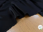 CREPE ENVERS SATIN VISCOSE ET ACETATE MAT NOIR - My Little Coupon