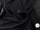 CREPE ENVERS SATIN VISCOSE ET ACETATE MAT NOIR - My Little Coupon