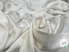 CREPE ENVERS SATIN VISCOSE ET LAINE BLANC CASSÉ MLC INTERN