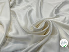 CREPE ENVERS SATIN VISCOSE ET LAINE BLANC CASSÉ MLC INTERN