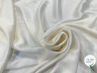 CREPE ENVERS SATIN VISCOSE ET LAINE BLANC CASSÉ MLC INTERN