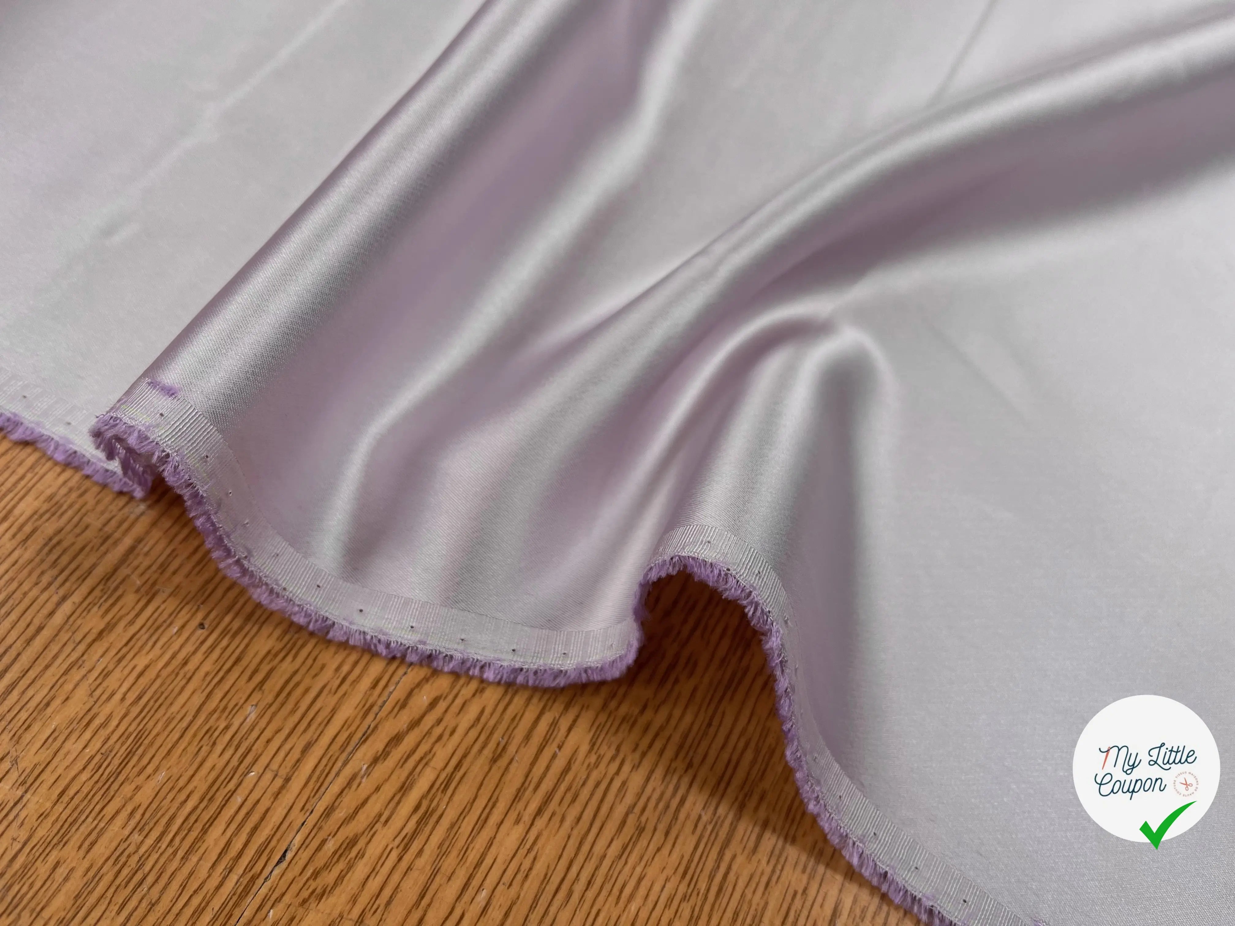 CREPE ENVERS SATIN VISCOSE LAVANDE CLAIR - My Little Coupon