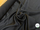 CREPE ENVERS SATIN VISCOSE TEXTURÉ SHANTUNG COUTURE NOIR - My Little Coupon