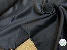 CREPE ENVERS SATIN VISCOSE TEXTURÉ SHANTUNG COUTURE NOIR - My Little Coupon