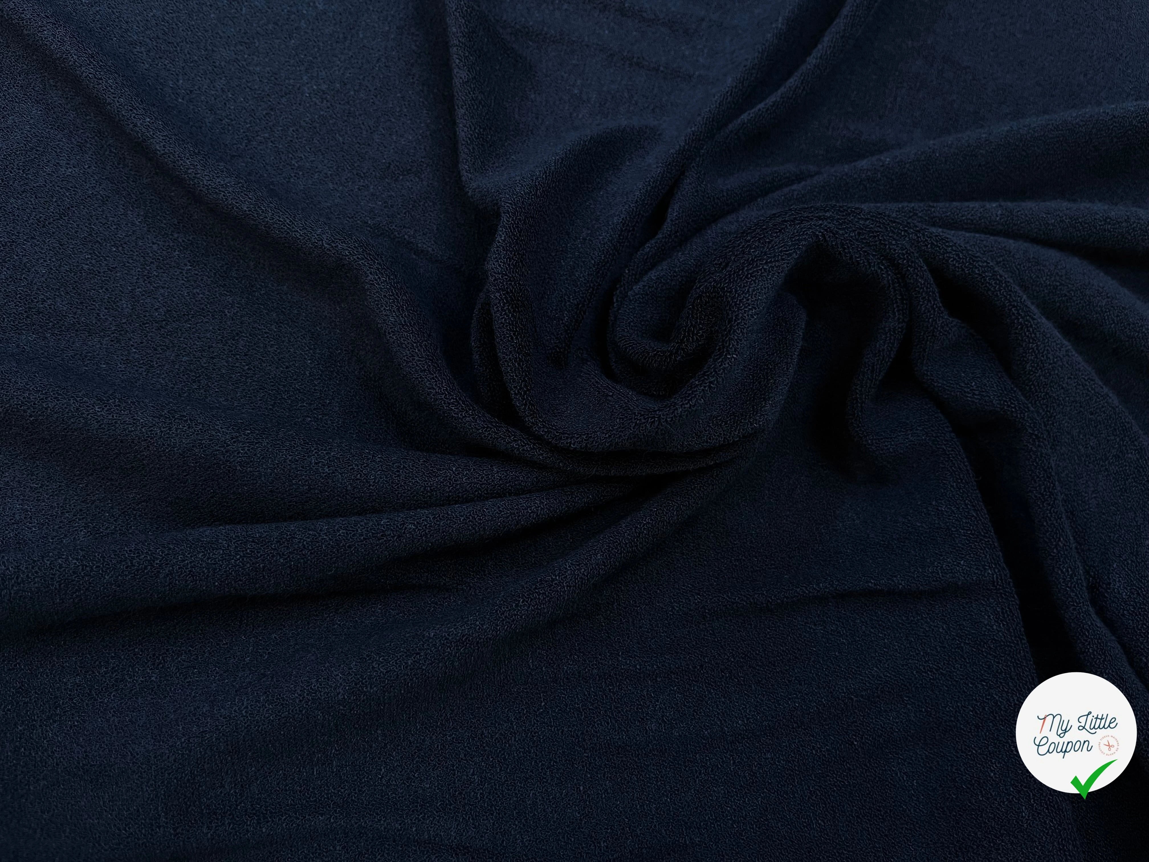 CREPE EPONGE ÉPONGE STRETCH NOISE BLUE - My Little Coupon