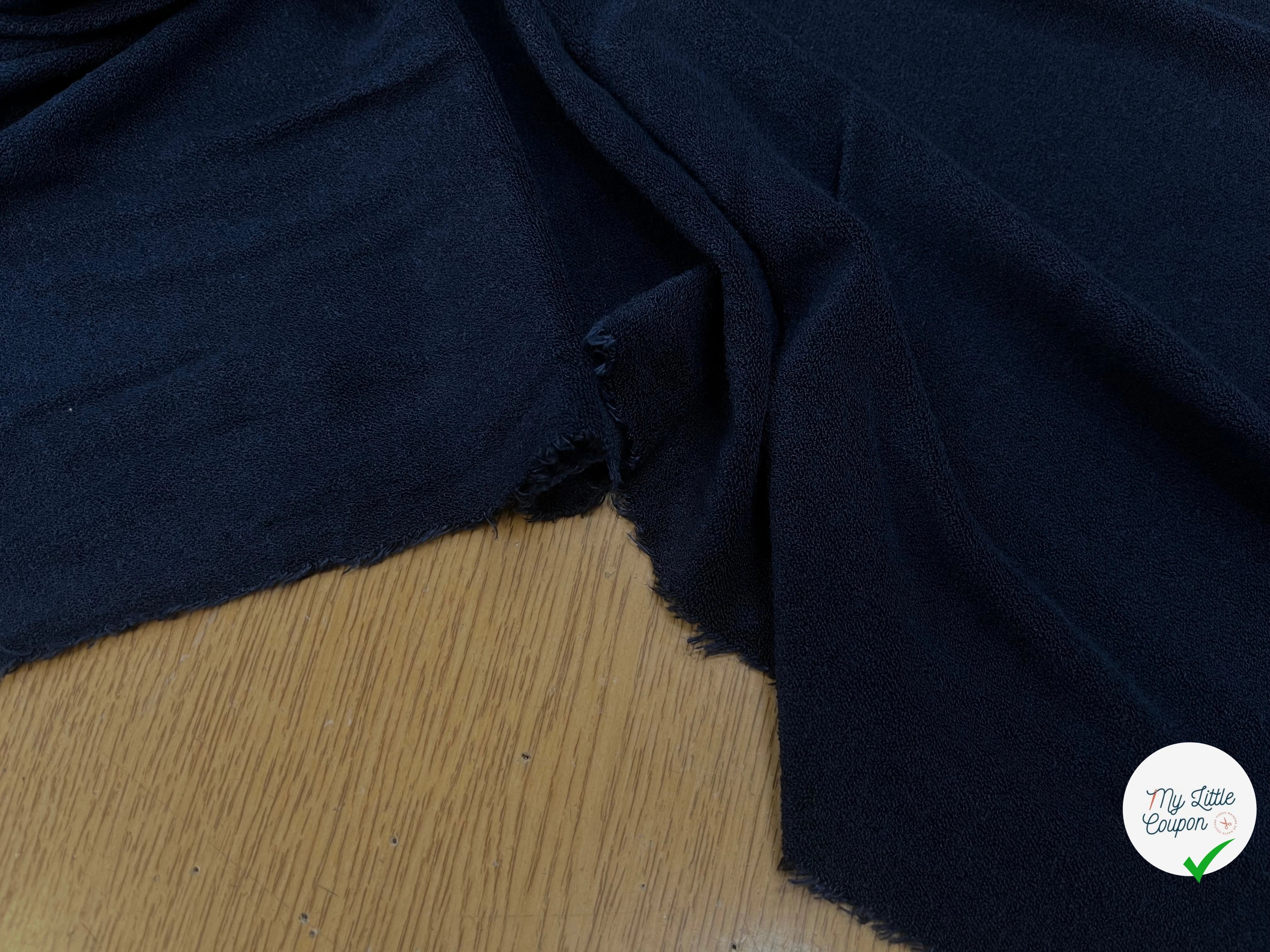 CREPE EPONGE ÉPONGE STRETCH NOISE BLUE - My Little Coupon