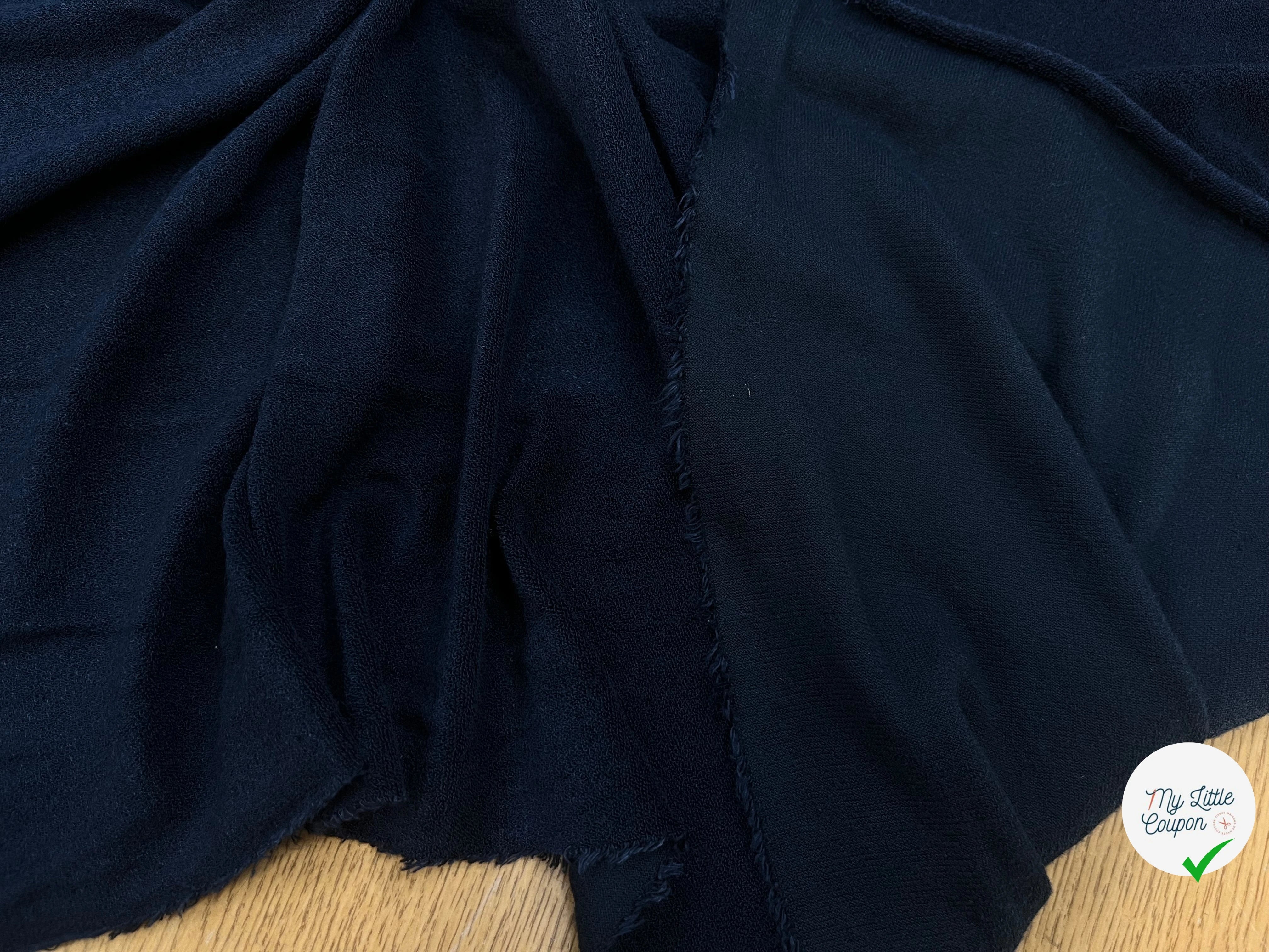 CREPE EPONGE ÉPONGE STRETCH NOISE BLUE - My Little Coupon