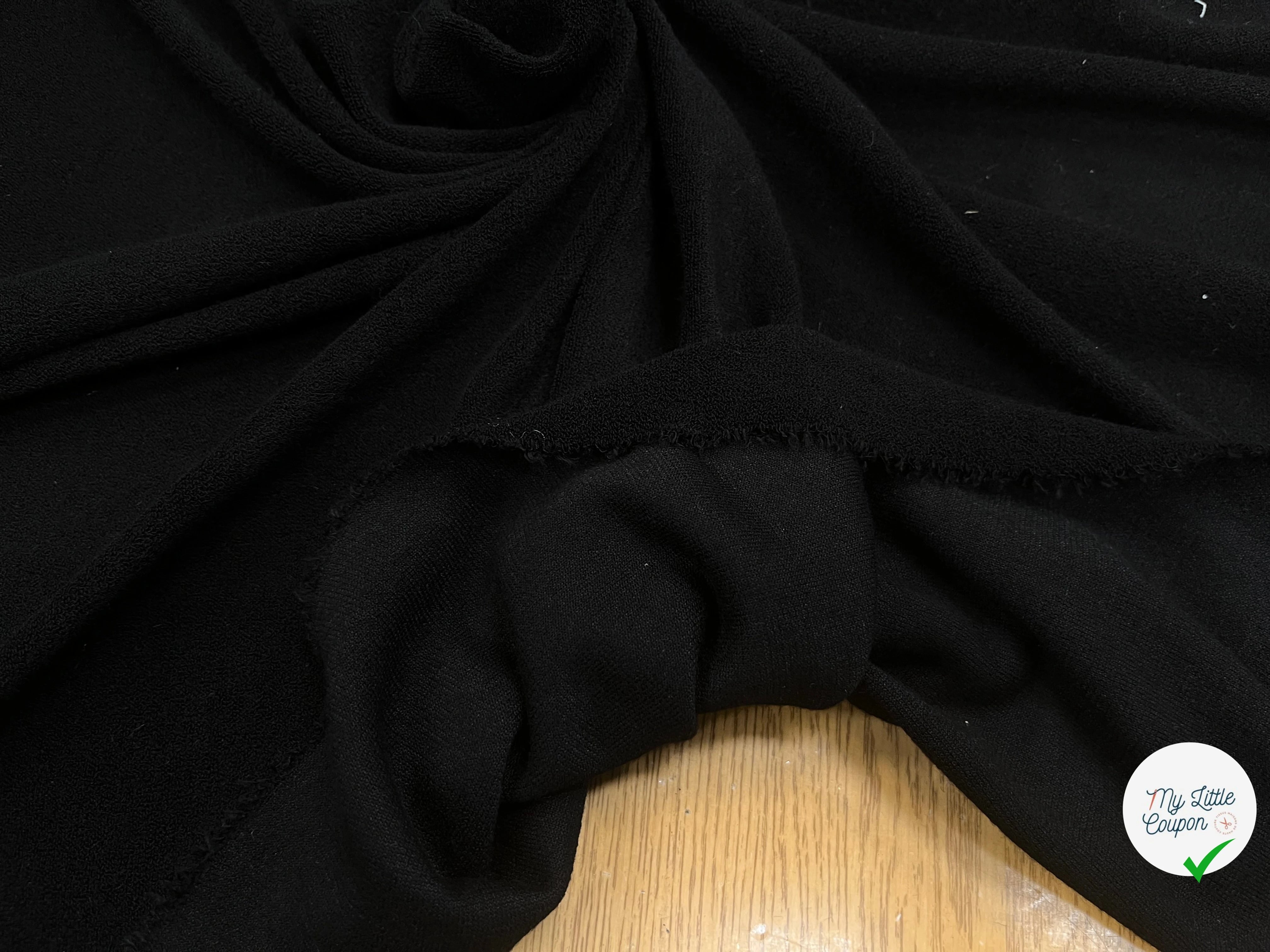 CRÈPE ÉPONGE STRETCH NOIR - My Little Coupon