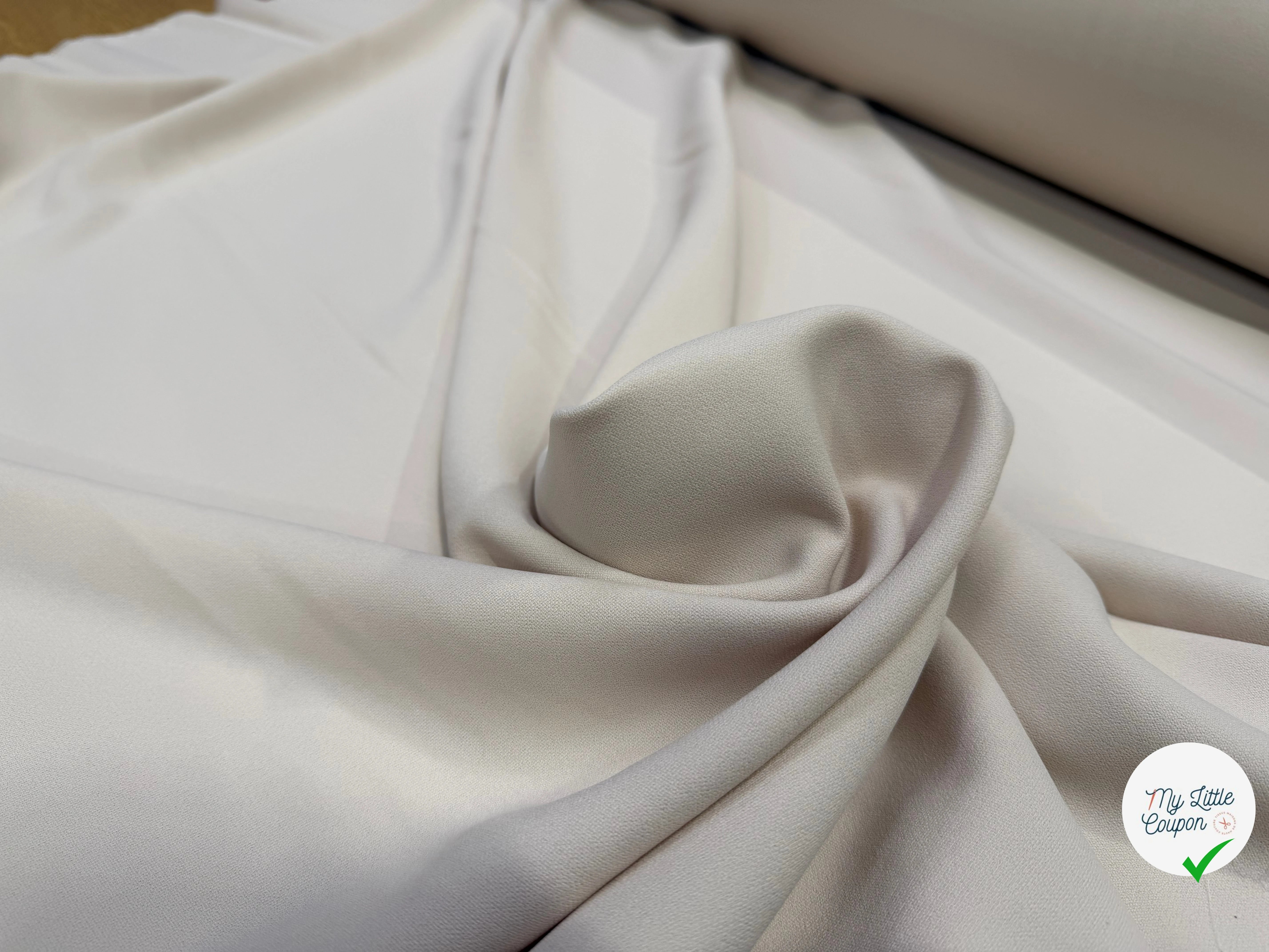 CREPE FLUIDE 100% COTON NUDE BEIGE - My Little Coupon