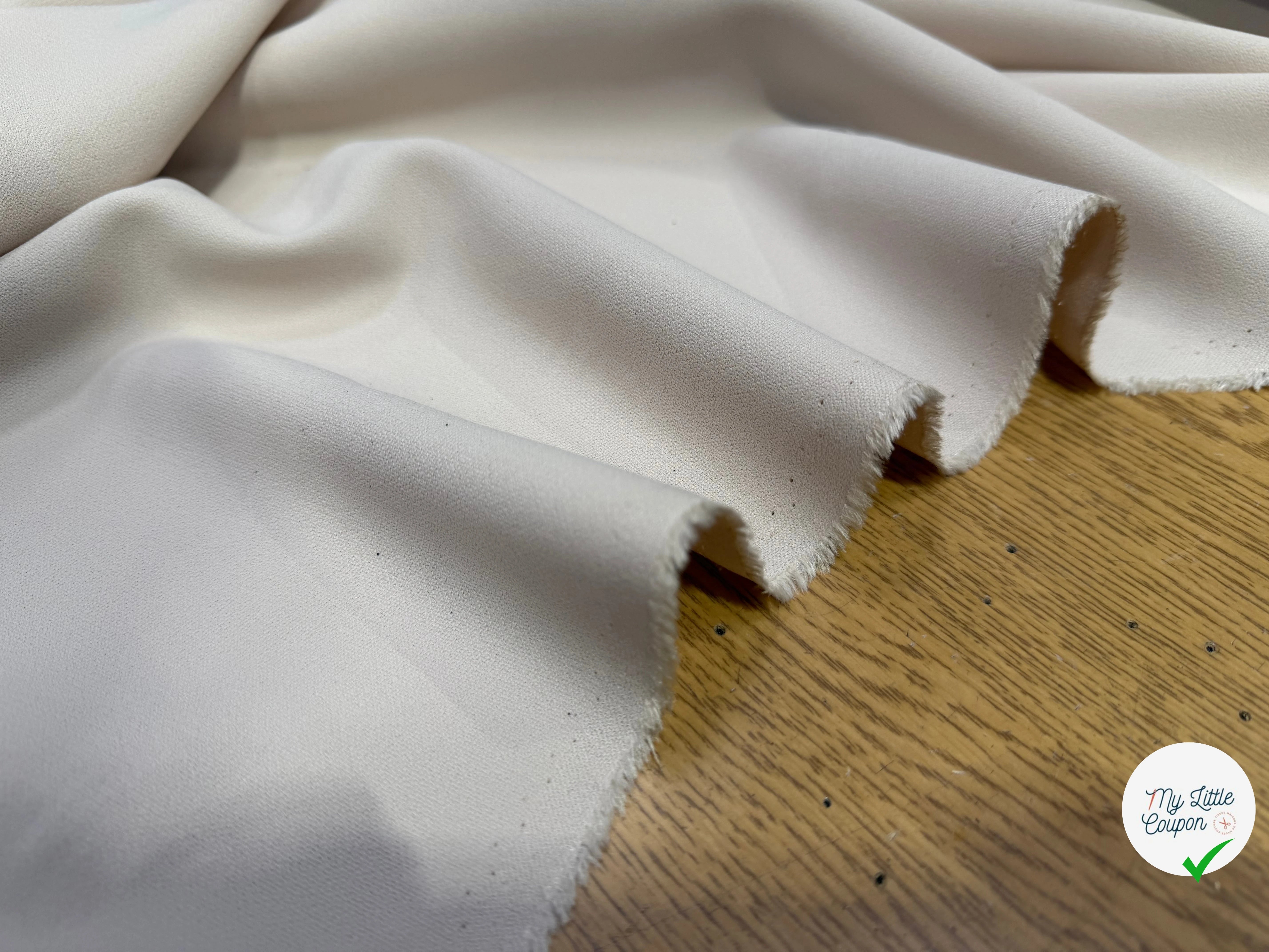 CREPE FLUIDE 100% COTON NUDE BEIGE - My Little Coupon