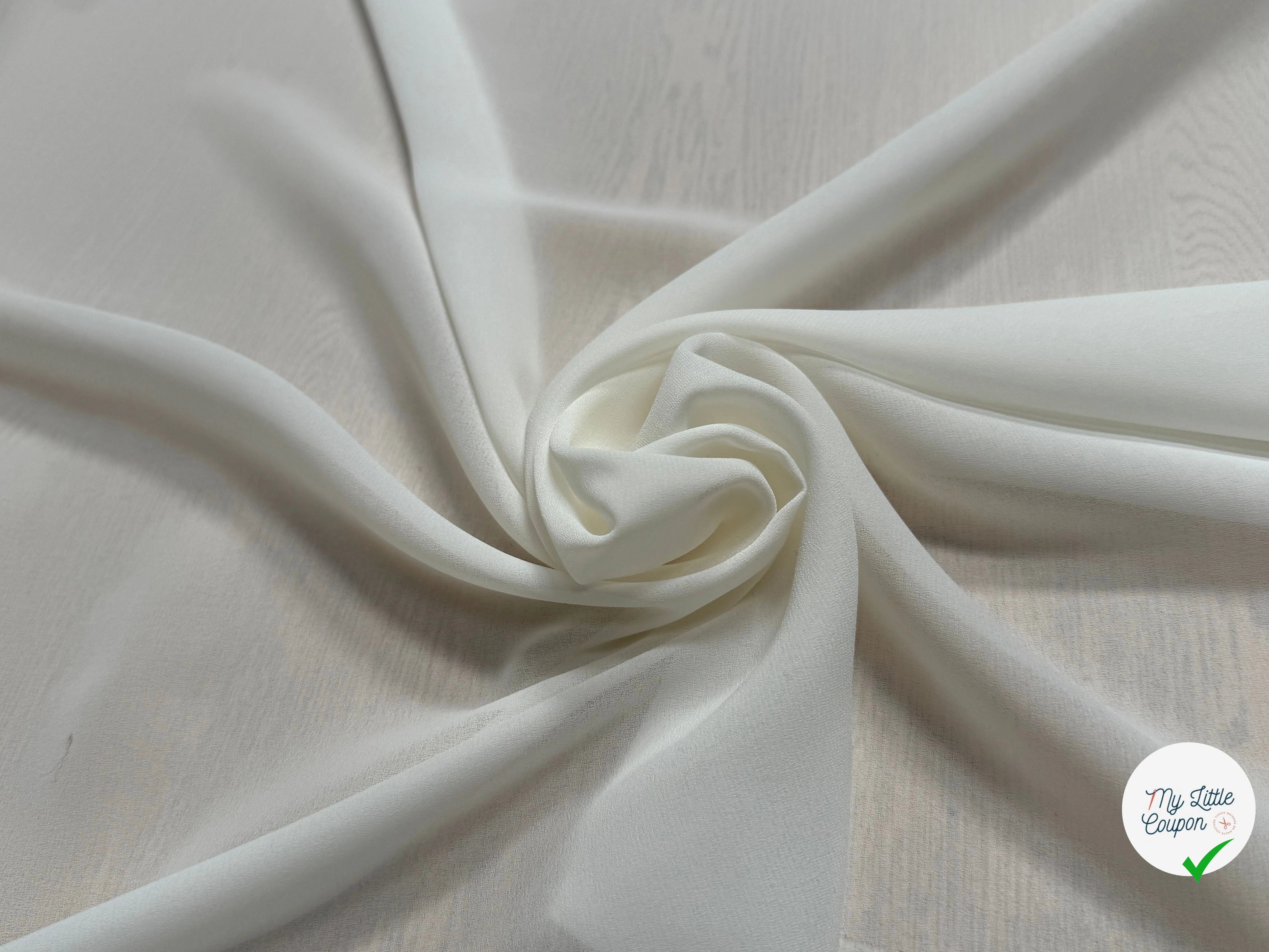 CREPE FLUIDE BLANC CASSÉ CHIC - My Little Coupon