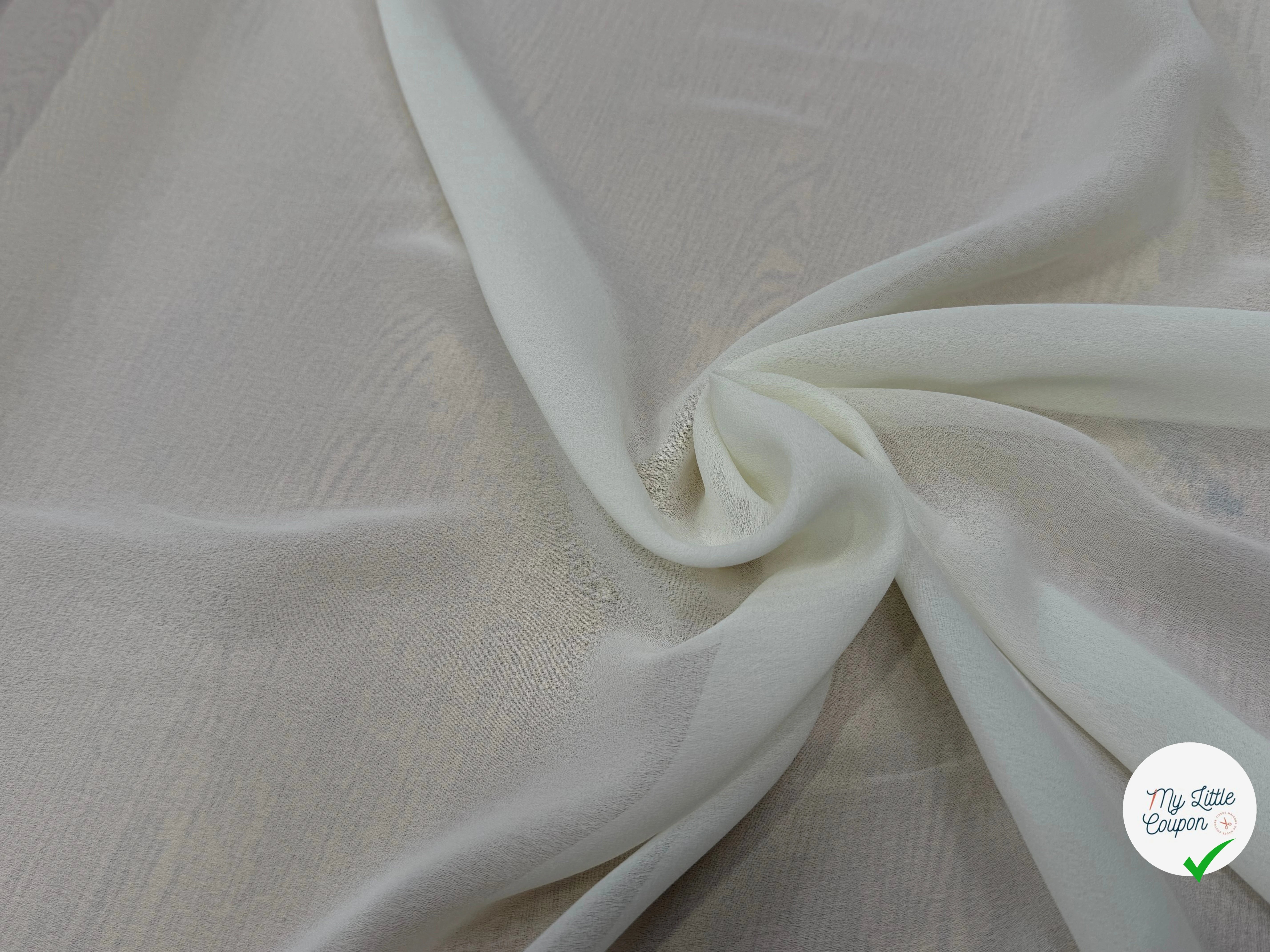 CREPE FLUIDE ÉCRU MAGNIFIQUE 150CM - My Little Coupon