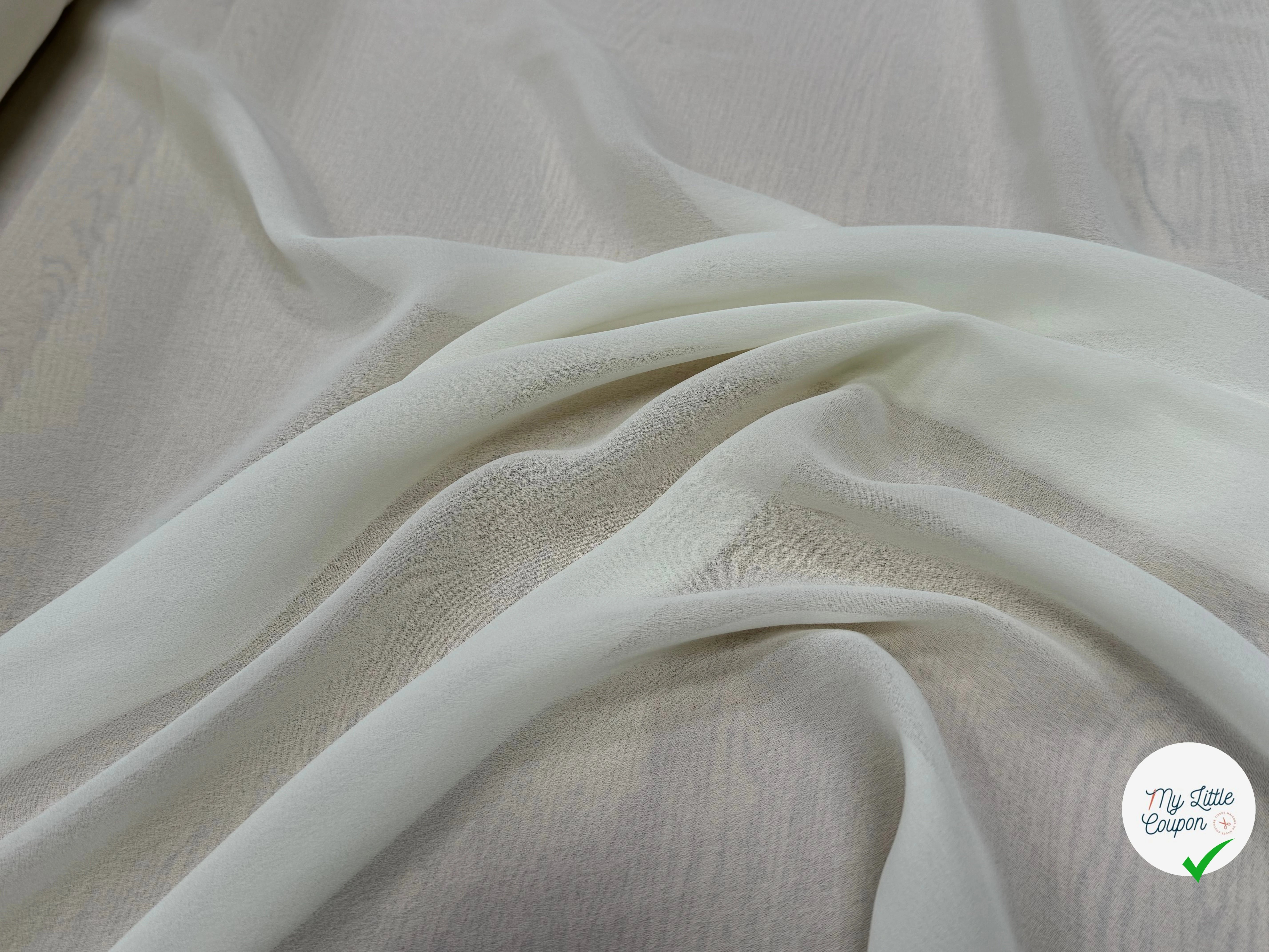CREPE FLUIDE ÉCRU MAGNIFIQUE 150CM - My Little Coupon