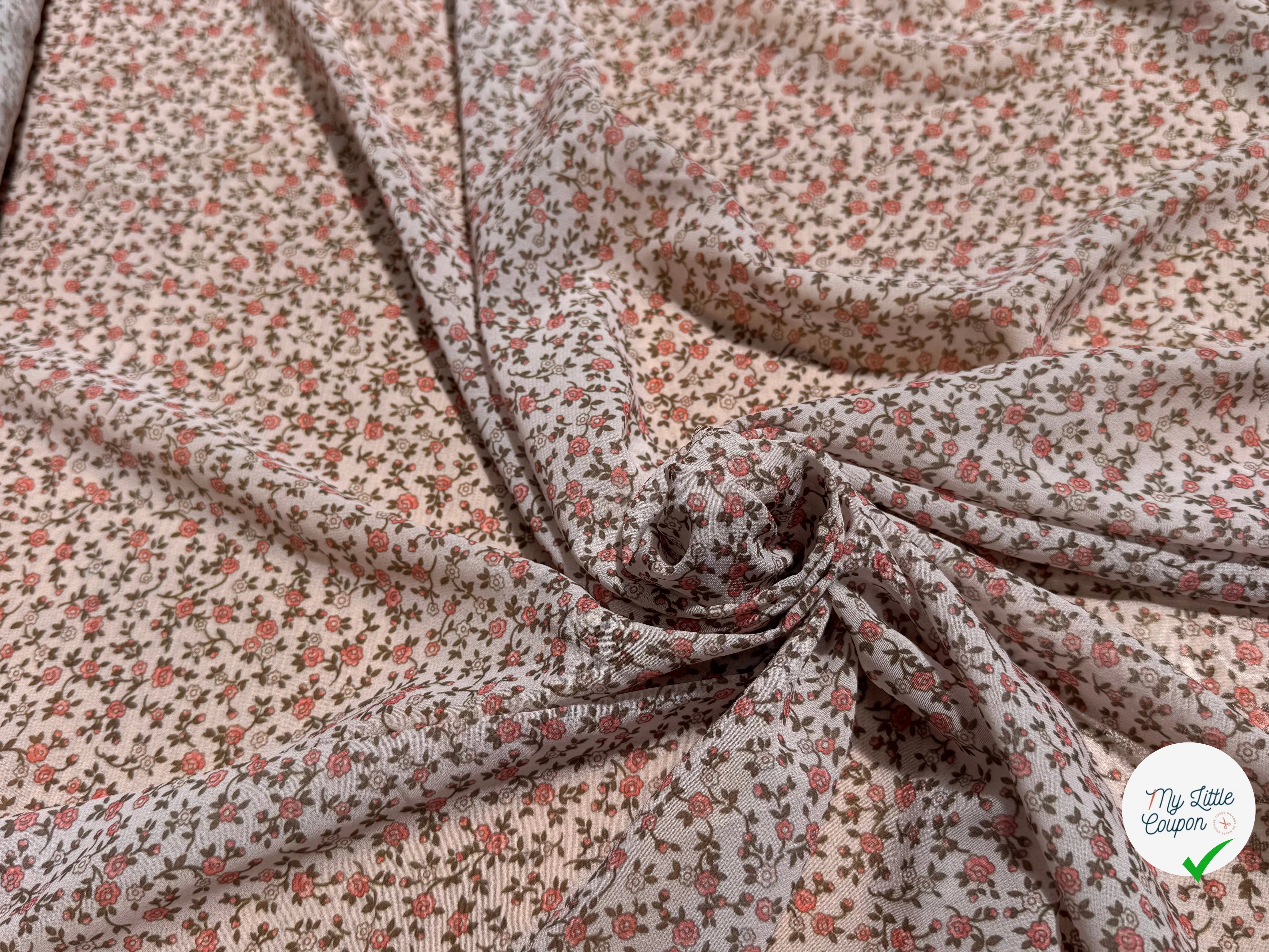 CREPE FLUIDE FOND CASSÉ JARDINS CHIC - My Little Coupon