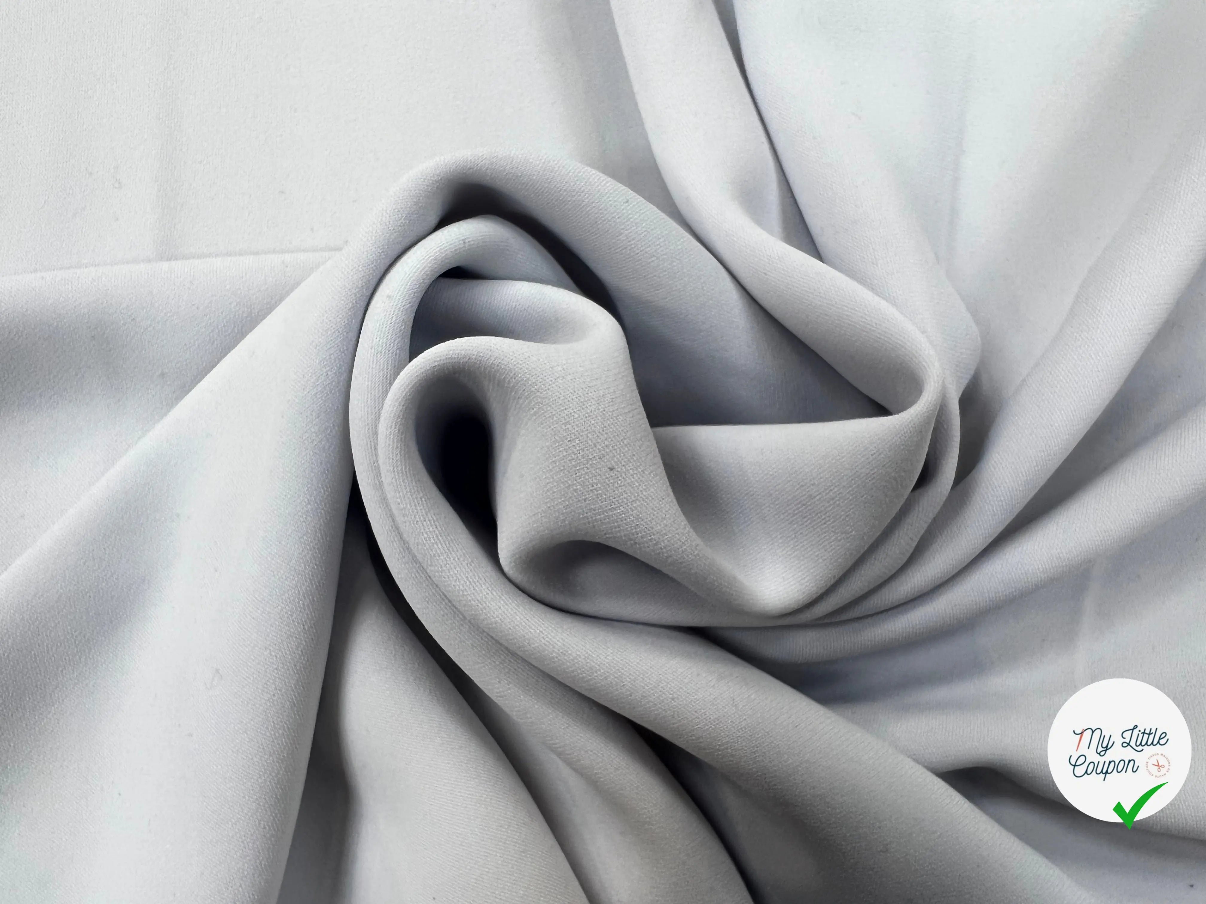 CRÊPE FLUIDE GRIS BLEU MÉTAL PASTEL MLC INTERN