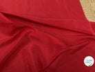 CRÈPE FLUIDE LÉGÈREMENT SATINÉ ROUGE POLYESTER 140CM - My Little Coupon