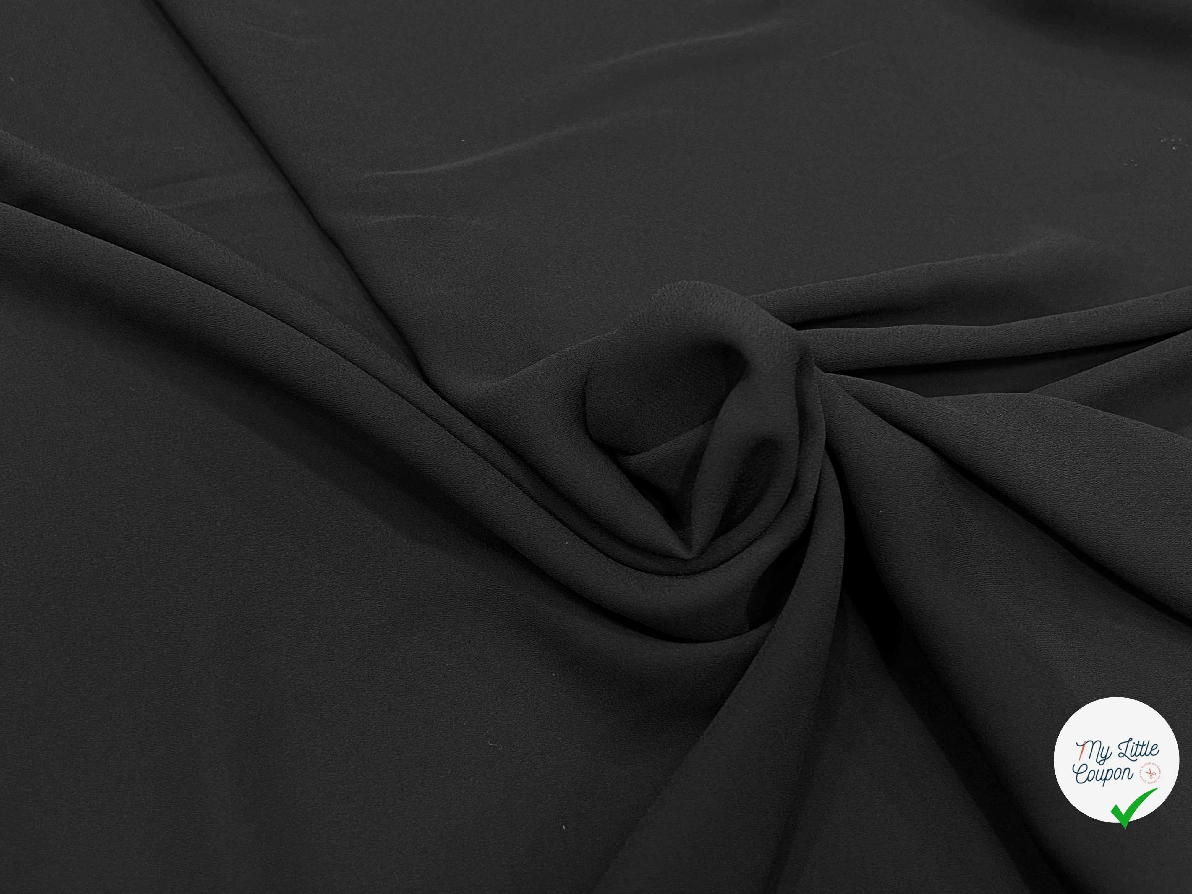 CREPE FLUIDE NOIR 150CM - My Little Coupon