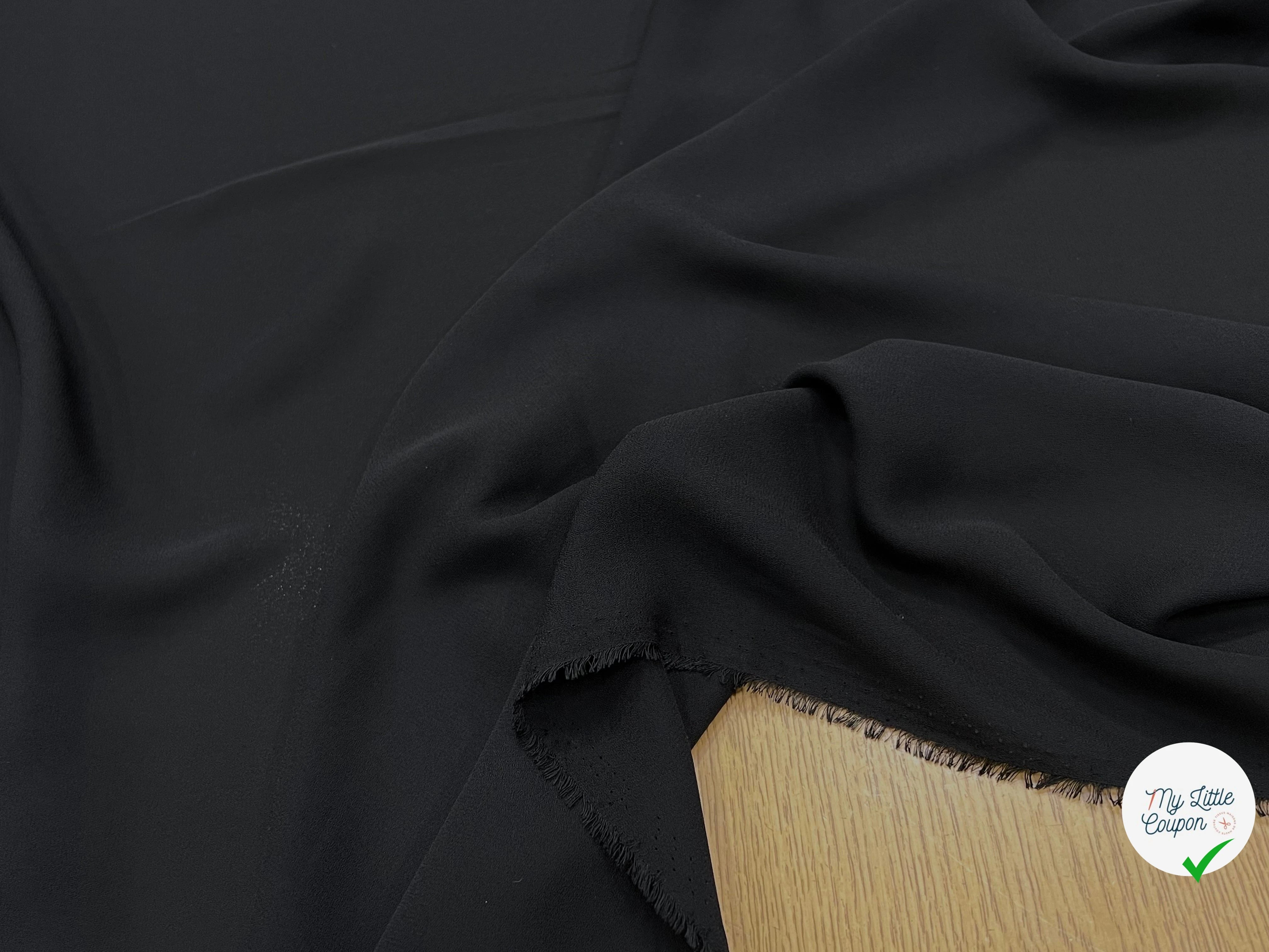 CREPE FLUIDE NOIR 150CM - My Little Coupon