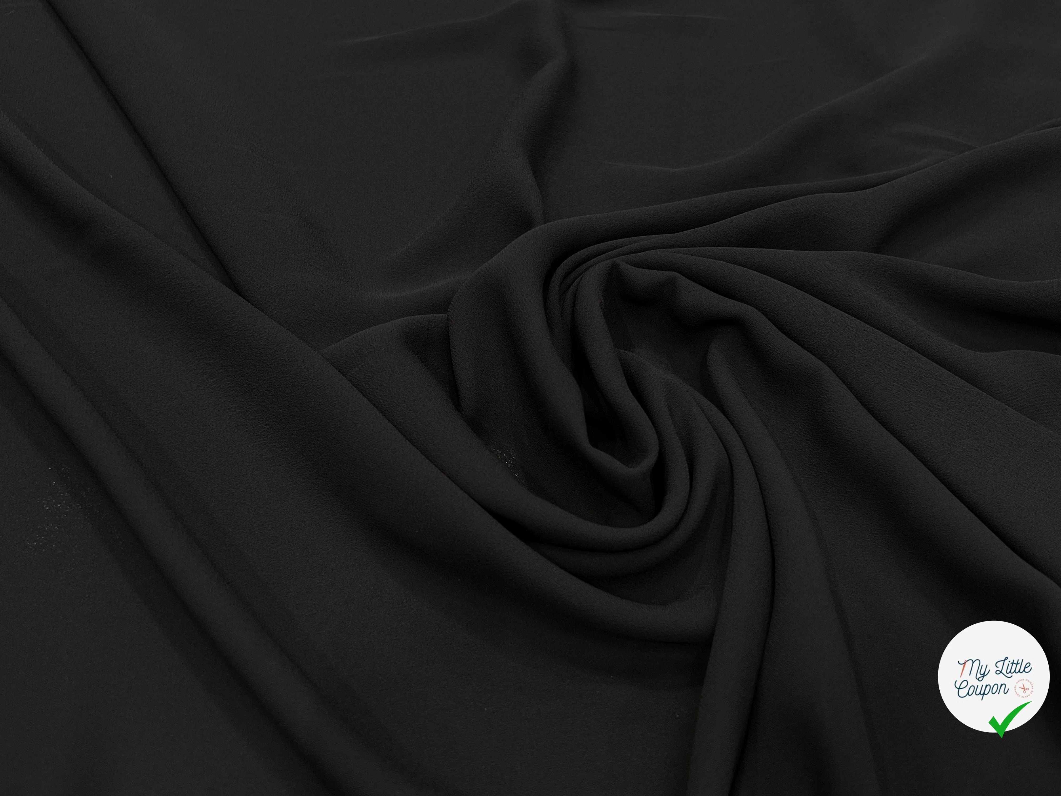 CREPE FLUIDE NOIR 150CM - My Little Coupon