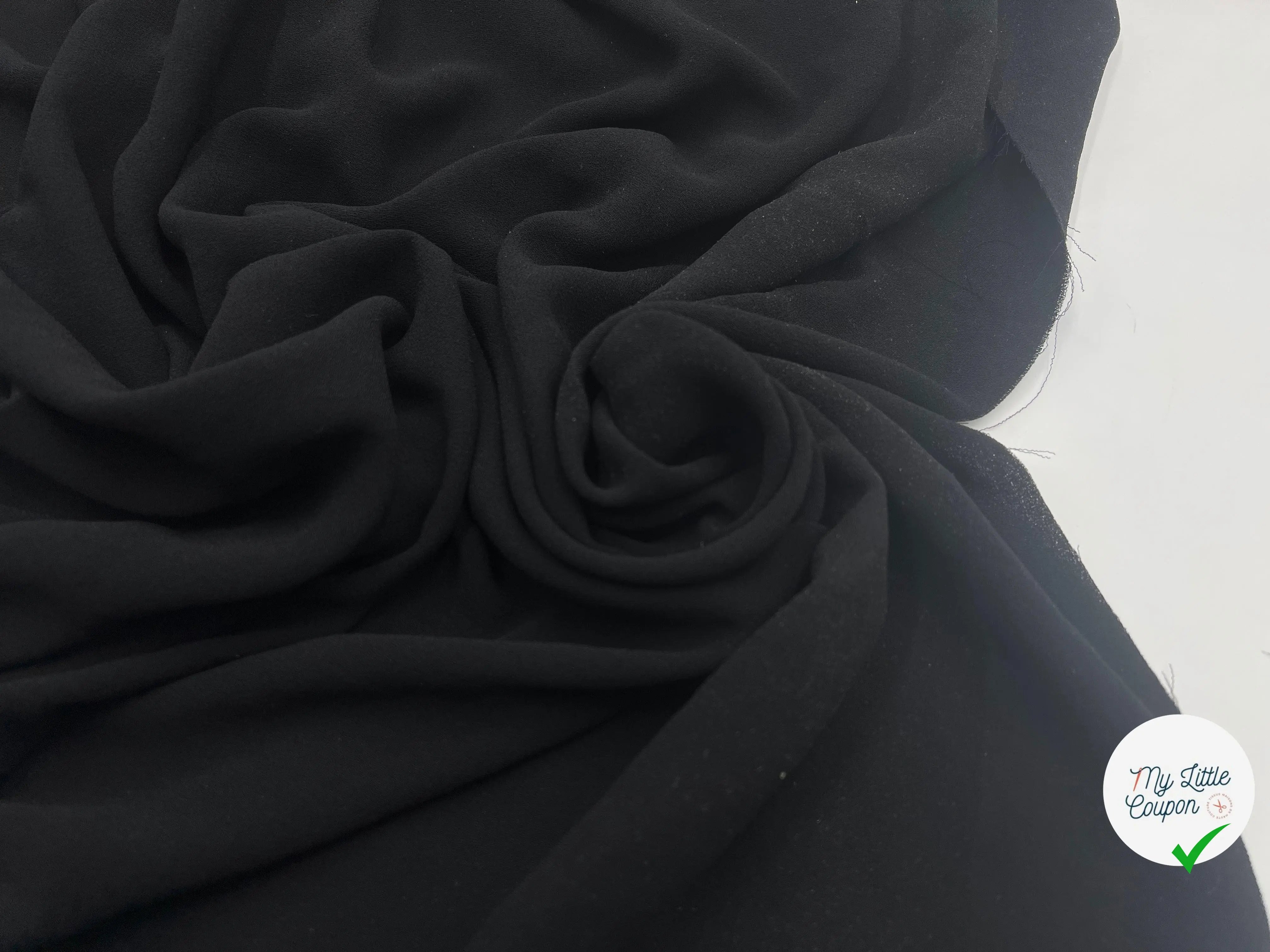 CRÊPE FLUIDE NUIT NOIRE - My Little Coupon - tissu - coudre