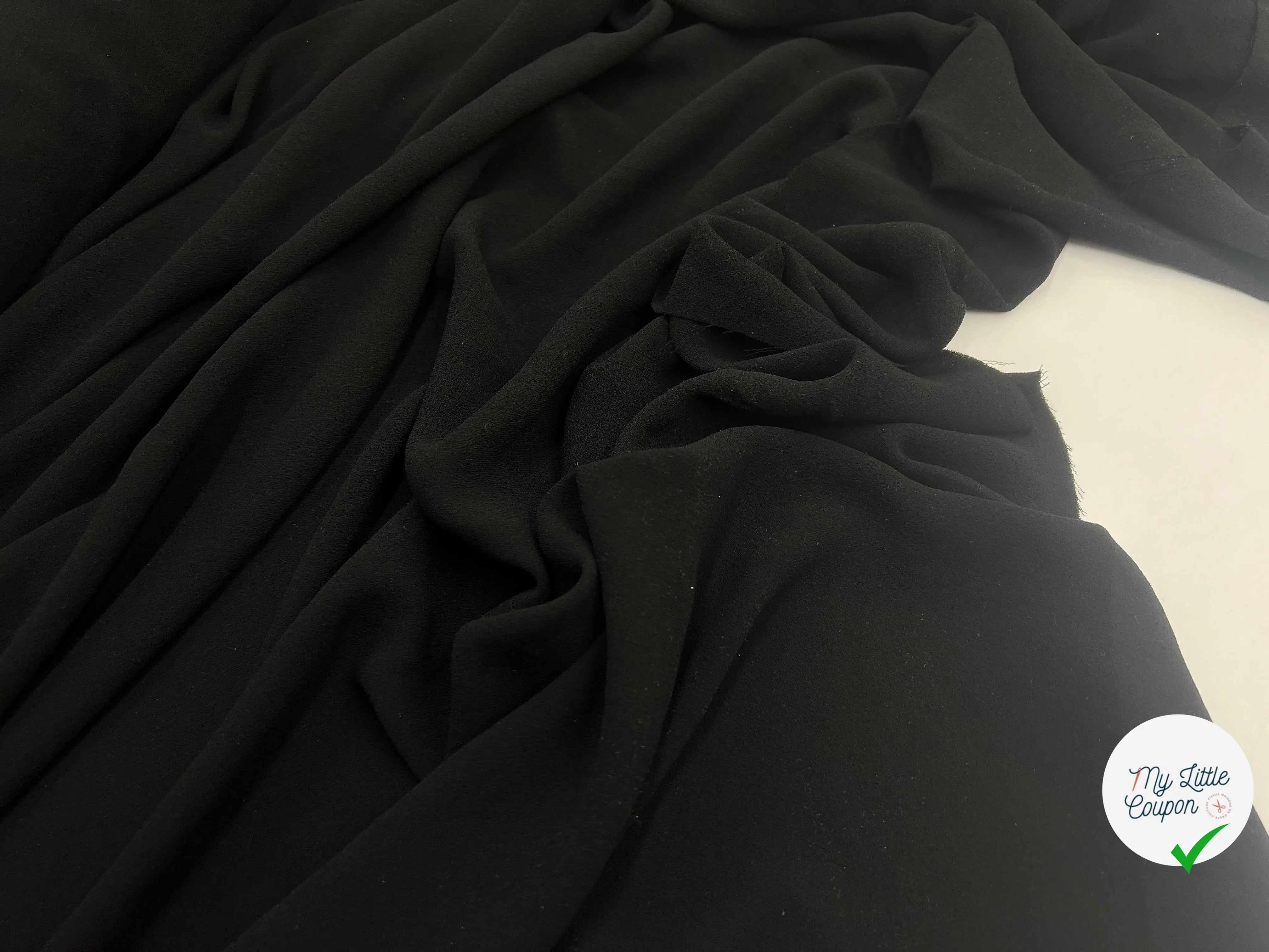 CRÊPE FLUIDE NUIT NOIRE - My Little Coupon - tissu - coudre