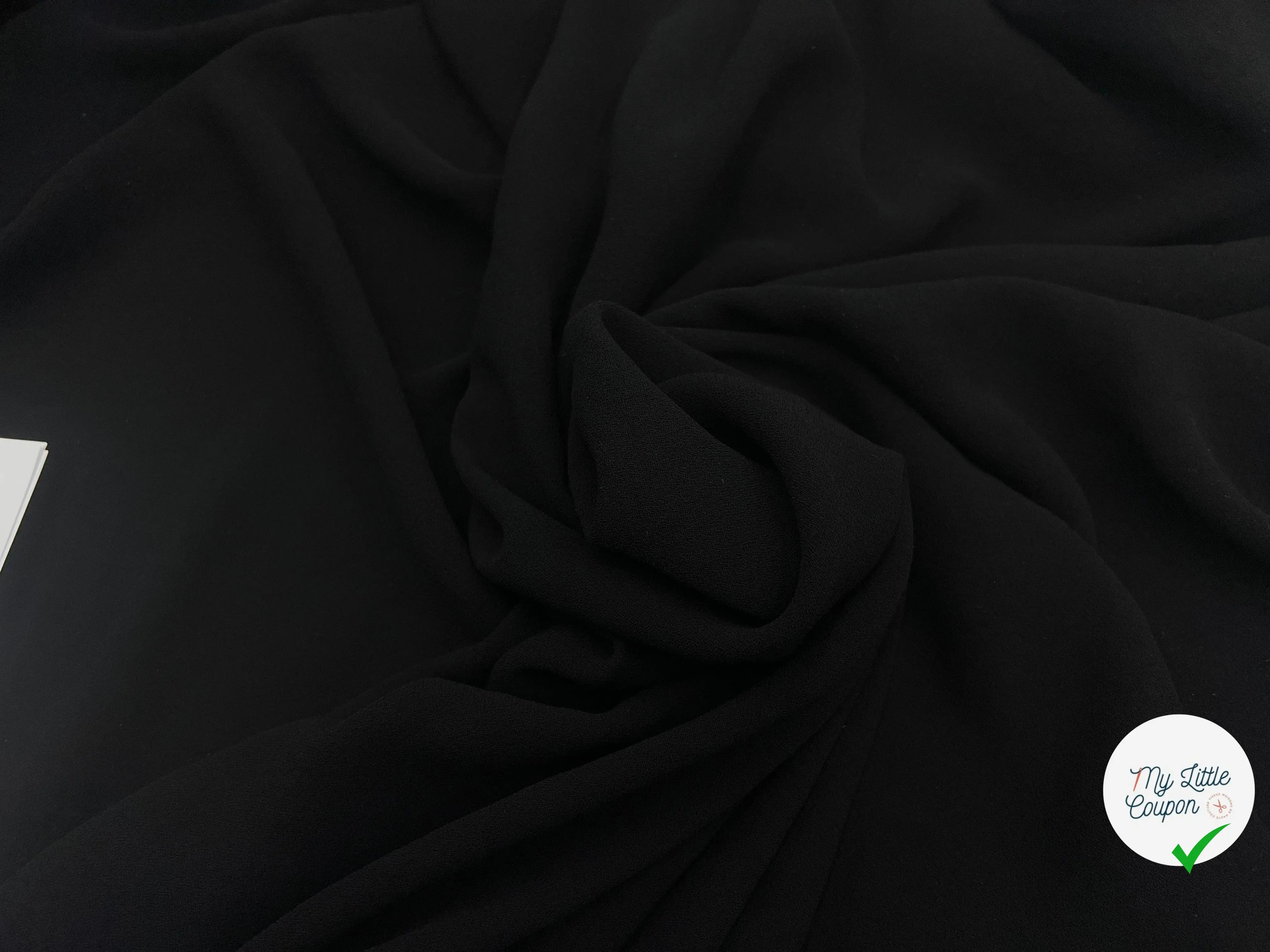 CRÊPE FLUIDE NUIT NOIRE - My Little Coupon - tissu - coudre