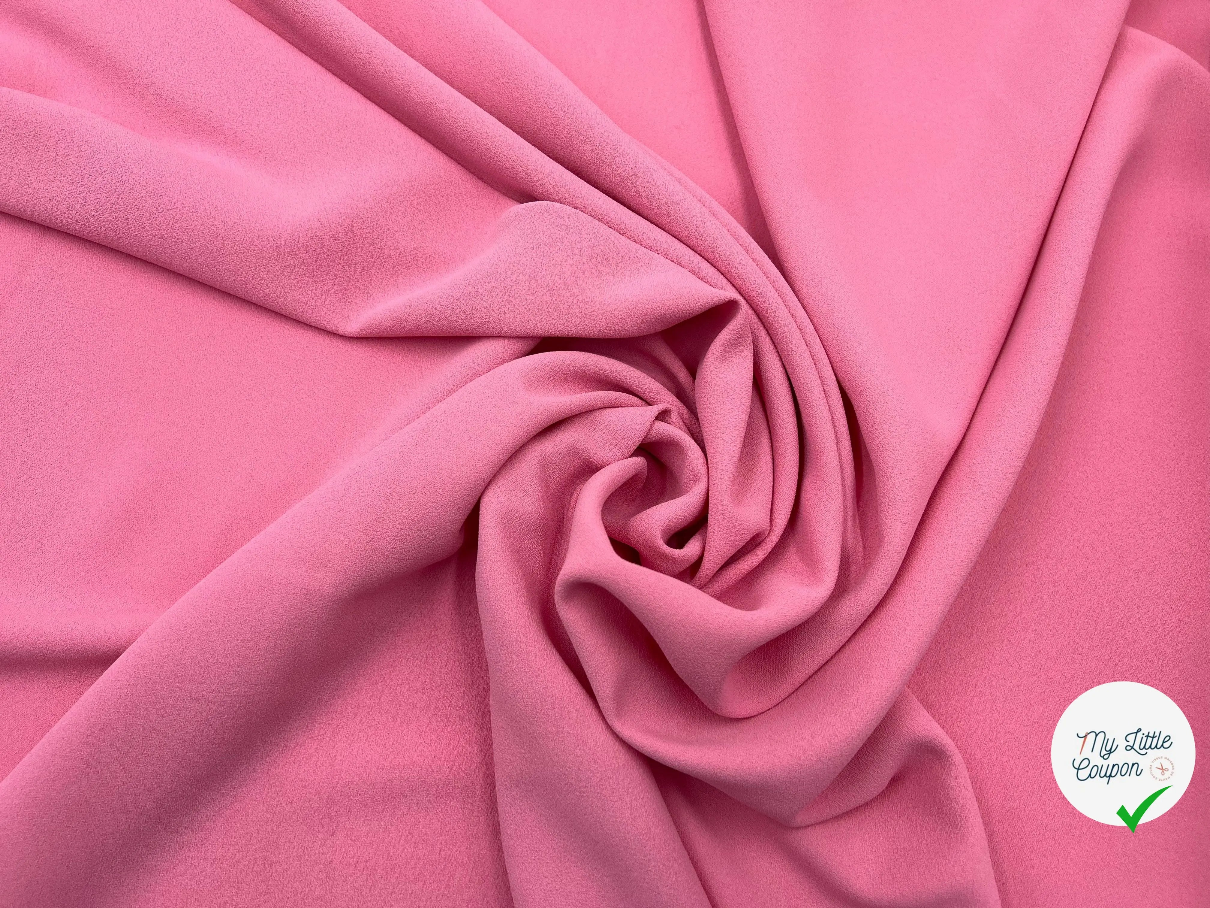 CRÊPE FLUIDE ROSE CANDY - My Little Coupon - tissu - coudre