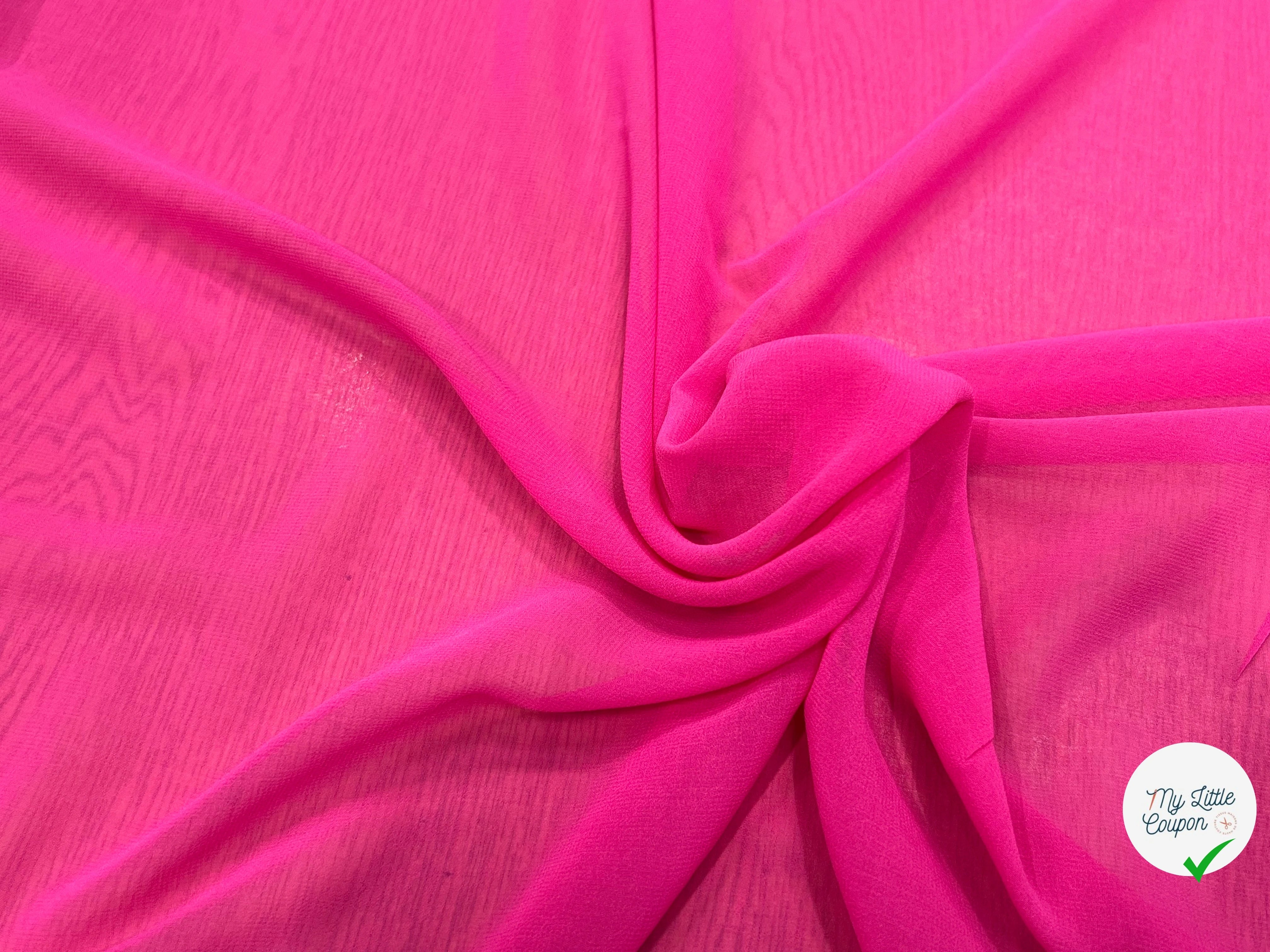 CREPE FLUIDE ROSE FUSHIA 150CM - My Little Coupon