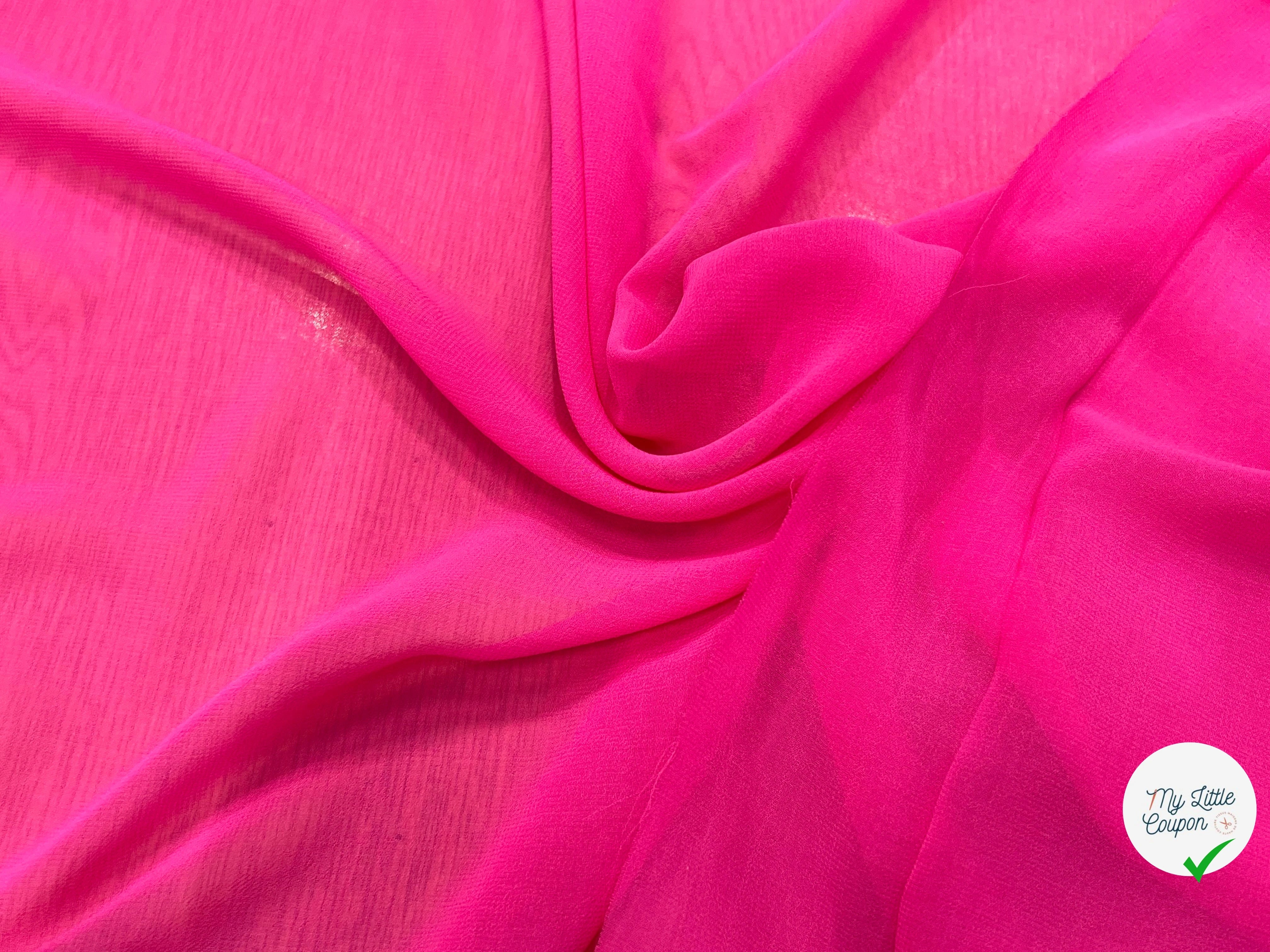 CREPE FLUIDE ROSE FUSHIA 150CM - My Little Coupon