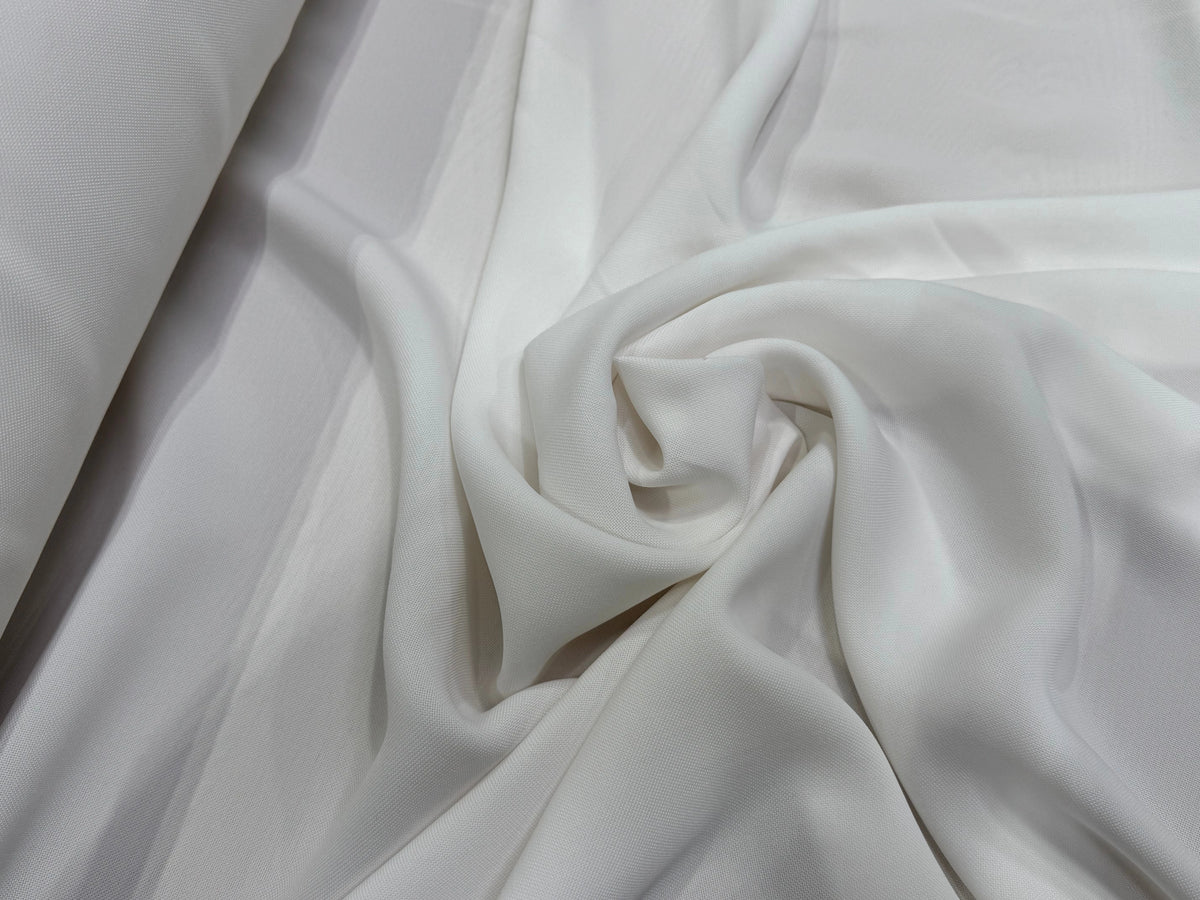 CRÊPE FROID ASPECT PIQUÉ BLANC CASSÉ FLUIDE ET RESPIRANT - My Little Coupon