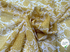 CRÊPE FROISSÉ ORNAMENT MUSTARD - My Little Coupon - tissu - coudre