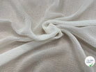 CREPE GAUFFRÉ SOIE BLANC CASSÉ FABRICATION FRANCAISE - My Little Coupon
