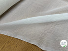 CREPE GAUFFRÉ SOIE BLANC CASSÉ FABRICATION FRANCAISE - My Little Coupon