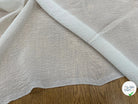 CREPE GAUFFRÉ SOIE BLANC CASSÉ FABRICATION FRANCAISE - My Little Coupon