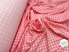 CRÊPE GAUFRÉ PIED DE COQ ROSE MERVEILLEUX - My Little Coupon - tissu - coudre