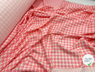 CRÊPE GAUFRÉ PIED DE COQ ROSE MERVEILLEUX - My Little Coupon - tissu - coudre